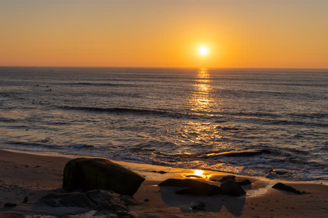 The beach, the surf and the ocean at Windansea.