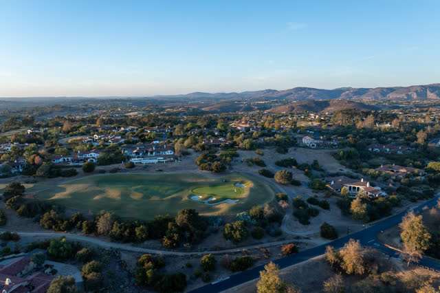 Aerial shot of Santaluz Golf Club Country Club