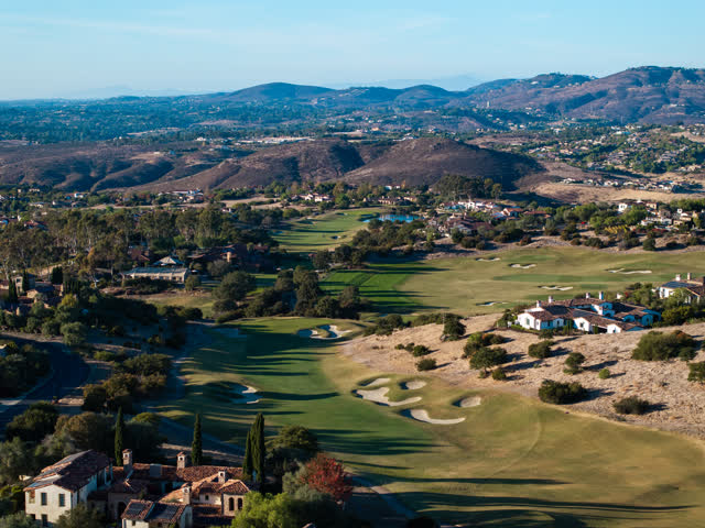 Aerial shot of Santaluz Golf Club Country Club and Golf Course | Drone Photo – 92