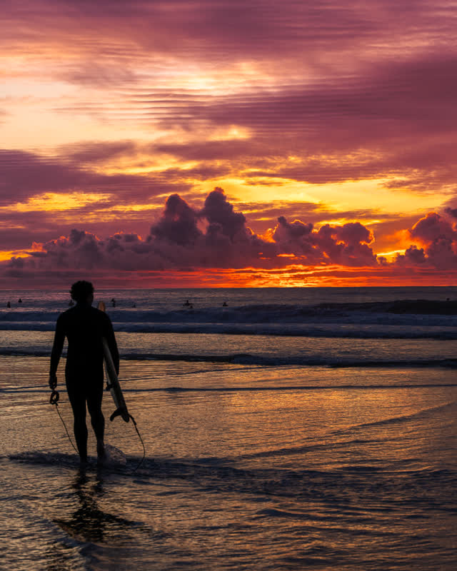 Evening sunset photo at Scripps Pier in La Jolla Shores San Diego California showcasing dramatic light ocean texture and classic coastal landmark | Photo – 33