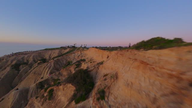 The Cliffs and Trails of Torrey Pines and Black’s Beach La Jolla during Sunset and Twilight | FPV Drone Video