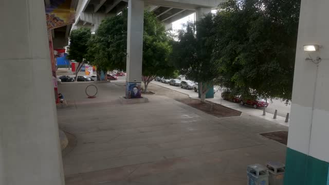 The downtown streets, the bridge and the buildings in Barrio Logan.