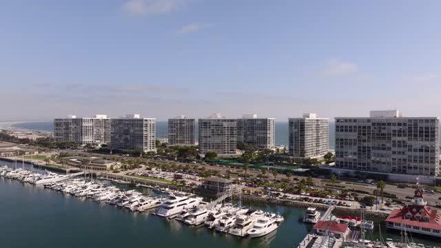 The Coronado Shores Towers and Condos in Coronado Beach in San Diego | Drone Video – 14