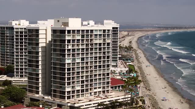 The Coronado Shores Towers and Condos in Coronado Beach in San Diego | Drone Video – 7