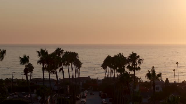 Sunset and Twilight at Windansea Beach at the Beach Barber Tract coastline in La Jolla San Diego | Drone Video – 2