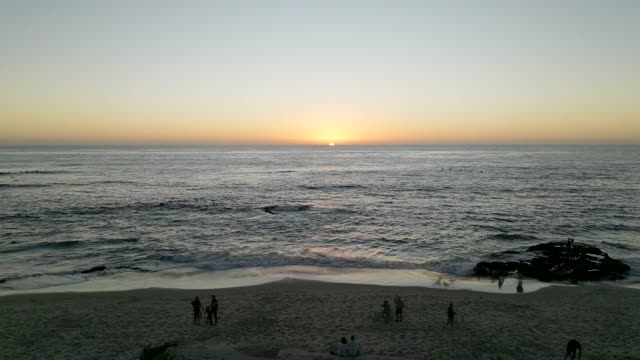 Sunset at Windansea Beach in La Jolla San Diego California | Drone Video – 5