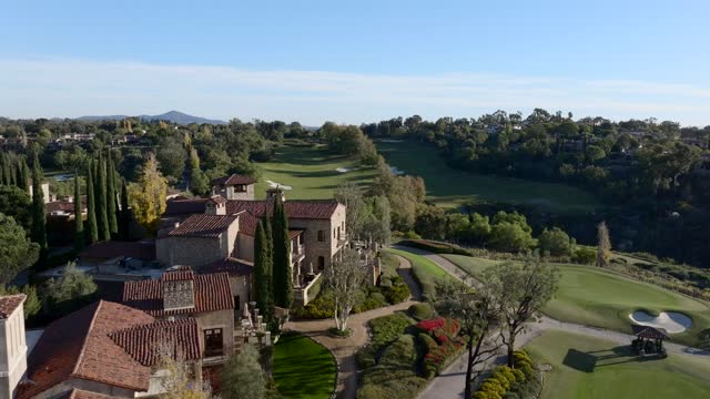 Aerial footage of The Bridges at Rancho Santa Fe Country Club and Golf Course | Drone Video – 10