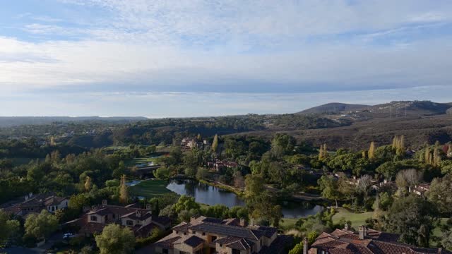 Aerial footage of The Bridges at Rancho Santa Fe Country Club and Golf Course | Drone Video – 15