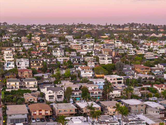 Aerial photo of homes in Cardiff Encinitas near San Diego | Drone Photo – 11