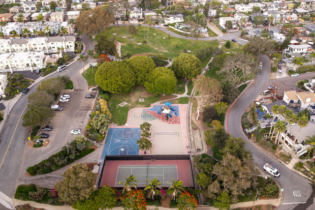 Aerial photo of a neighborhood park in Cardiff, Encinitas, San Diego | Drone Photo – 13
